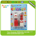 Car shaped Eraser blister cards packag eraser